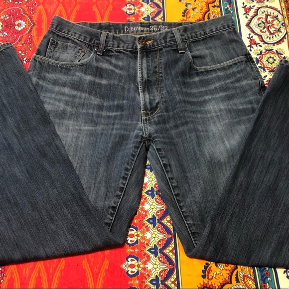 DANIEL CREMIEUX DISTRESSED JEANS. 36x30 STRAIGHT W/TAPER AT BOTTOM. IN EUC!!! - Picture 2 of 4